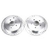 Power Stop 02-07 Buick Rendezvous Rear Evolution Drilled & Slotted Rotors - Pair thumbnail 1