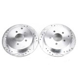 Power Stop 02-07 Buick Rendezvous Rear Evolution Drilled & Slotted Rotors - Pair thumbnail 2