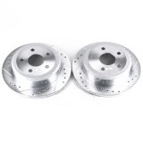 Power Stop 07-17 Jeep Wrangler Rear Evolution Drilled & Slotted Rotors - Pair thumbnail 1