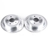 Power Stop 07-17 Jeep Wrangler Rear Evolution Drilled & Slotted Rotors - Pair thumbnail 2