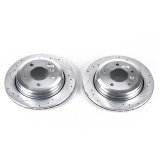 Power Stop 01-05 BMW 325xi Rear Evolution Drilled & Slotted Rotors - Pair thumbnail 1