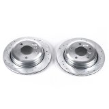 Power Stop 01-05 BMW 325xi Rear Evolution Drilled & Slotted Rotors - Pair thumbnail 2