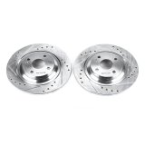 Power Stop 01-05 Mazda Miata Rear Evolution Drilled & Slotted Rotors - Pair thumbnail 1