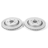 Power Stop 14-19 Chevrolet Corvette Rear Evolution Drilled & Slotted Rotors - Pair thumbnail 1