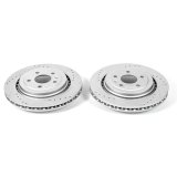 Power Stop 14-19 Chevrolet Corvette Rear Evolution Drilled & Slotted Rotors - Pair thumbnail 2