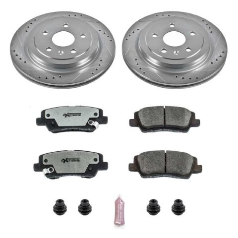 Power Stop 14-18 Cadillac CTS Rear Z26 Street Warrior Brake Kit thumbnail 1