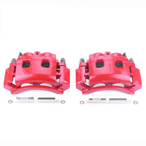 Power Stop 00-01 Dodge Ram 1500 Front Red Calipers w/Brackets - Pair