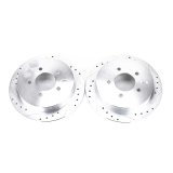 Power Stop 00-02 Ford Expedition Rear Evolution Drilled & Slotted Rotors - Pair thumbnail 1