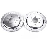 Power Stop 02-06 Ford Expedition Rear Evolution Drilled & Slotted Rotors - Pair thumbnail 1