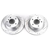 Power Stop 08-13 BMW 128i Rear Evolution Drilled & Slotted Rotors - Pair thumbnail 1