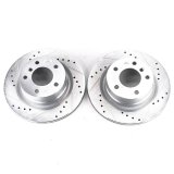 Power Stop 08-13 BMW 128i Rear Evolution Drilled & Slotted Rotors - Pair thumbnail 2