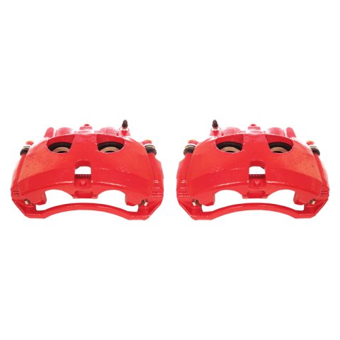 Power Stop 09-10 Dodge Ram 2500 Front Red Calipers w/Brackets - Pair