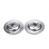 Power Stop 01-06 BMW 330Ci Rear Evolution Drilled & Slotted Rotors - Pair thumbnail 1