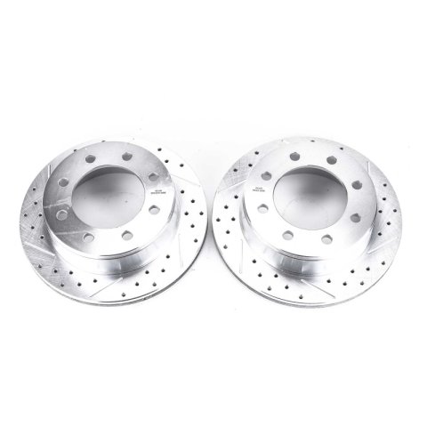 Power Stop 02-06 Chevrolet Avalanche 2500 Rear Evolution Drilled & Slotted Rotors - Pair thumbnail 1