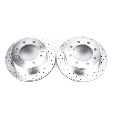 Power Stop 02-06 Chevrolet Avalanche 2500 Rear Evolution Drilled & Slotted Rotors - Pair thumbnail 2