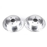 Power Stop 09-16 Toyota Venza Rear Evolution Drilled & Slotted Rotors - Pair thumbnail 1