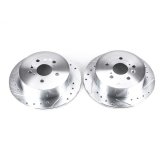 Power Stop 09-16 Toyota Venza Rear Evolution Drilled & Slotted Rotors - Pair thumbnail 2