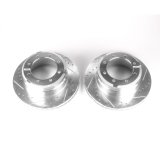 Power Stop 05-12 Ford F-350 Super Duty Rear Evolution Drilled & Slotted Rotors - Pair thumbnail 1