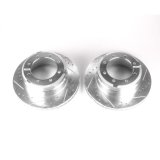 Power Stop 05-12 Ford F-350 Super Duty Rear Evolution Drilled & Slotted Rotors - Pair thumbnail 2