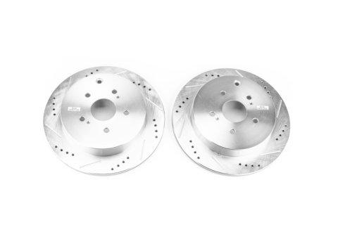 Power Stop 09-13 Suzuki Grand Vitara Rear Evolution Drilled & Slotted Rotors - Pair thumbnail 2