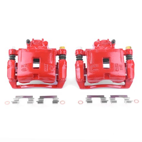 Power Stop 03-05 Kia Rio Front Red Calipers w/Brackets - Pair thumbnail 5