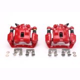 Power Stop 2005 Subaru Legacy Rear Red Calipers w/Brackets - Pair thumbnail 2