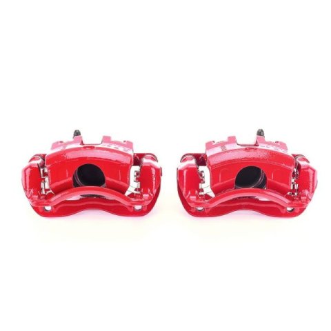 Power Stop 12-17 Hyundai Accent Front Red Calipers w/Brackets - Pair thumbnail 2