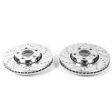 Power Stop 2005 Audi A4 Front Evolution Drilled & Slotted Rotors - Pair thumbnail 1