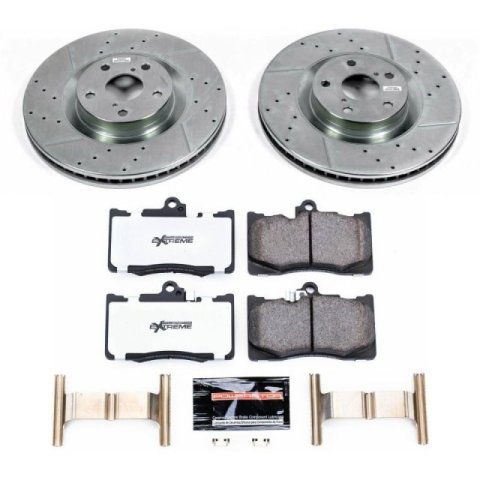 Power Stop 13-19 Lexus GS350 Front Z26 Street Warrior Brake Kit thumbnail 1