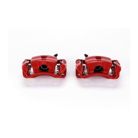 Power Stop 06-12 Mitsubishi Eclipse Rear Red Calipers w/Brackets - Pair thumbnail 1