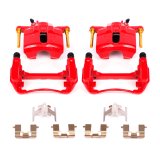 Power Stop 97-99 Acura CL Front Red Calipers w/Brackets - Pair thumbnail 1