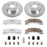 Power Stop 99-04 Jeep Grand Cherokee Front Z26 Street Warrior Brake Kit thumbnail 1
