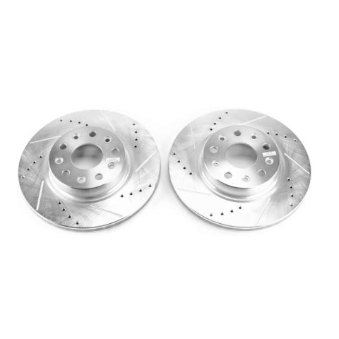 Power Stop 2018 Jeep Wrangler Front Evolution Drilled & Slotted Rotors - Pair thumbnail 1