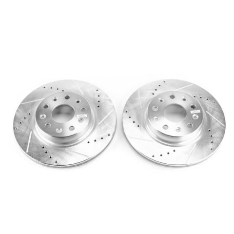 Power Stop 2018 Jeep Wrangler Front Evolution Drilled & Slotted Rotors - Pair thumbnail 2