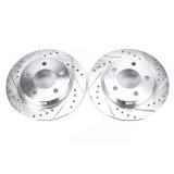 Power Stop 04-13 Mazda 3 Rear Evolution Drilled & Slotted Rotors - Pair thumbnail 1