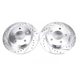 Power Stop 04-13 Mazda 3 Rear Evolution Drilled & Slotted Rotors - Pair thumbnail 2