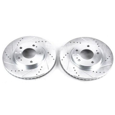 Power Stop 01-05 Chrysler Sebring Front Evolution Drilled & Slotted Rotors - Pair thumbnail 2