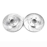 Power Stop 04-08 Mitsubishi Endeavor Front Evolution Drilled & Slotted Rotors - Pair thumbnail 1