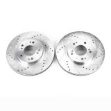 Power Stop 04-08 Mitsubishi Endeavor Front Evolution Drilled & Slotted Rotors - Pair thumbnail 2