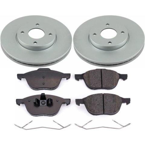 Power Stop 05-07 Ford Focus Front Z17 Evolution Geomet Coated Brake Kit thumbnail 1