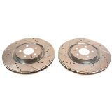 Power Stop 07-14 Ford Mustang Front Evolution Drilled & Slotted Rotors - Pair thumbnail 1