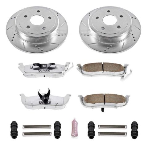 Power Stop 06-10 Jeep Commander Rear Z26 Street Warrior Brake Kit thumbnail 1