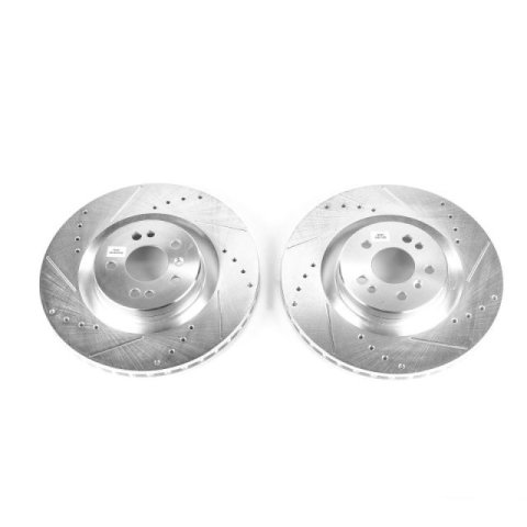 Power Stop 05-06 Mercedes-Benz G55 AMG Front Evolution Drilled & Slotted Rotors - Pair thumbnail 2