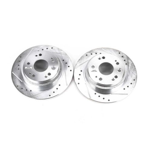 Power Stop 02-04 Acura RL Rear Evolution Drilled & Slotted Rotors - Pair thumbnail 2