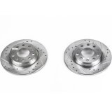 Power Stop 02-06 Audi A4 Rear Evolution Drilled & Slotted Rotors - Pair thumbnail 1