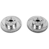 Power Stop 93-01 Subaru Impreza Front Evolution Drilled & Slotted Rotors - Pair thumbnail 1