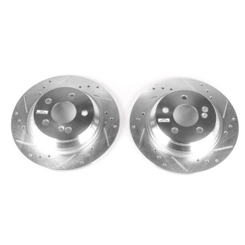 Power Stop 03-06 Mercedes-Benz CL500 Rear Evolution Drilled & Slotted Rotors - Pair thumbnail 2