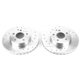 Power Stop 15-16 Mercedes-Benz C250 Front Evolution Drilled & Slotted Rotors - Pair thumbnail 2