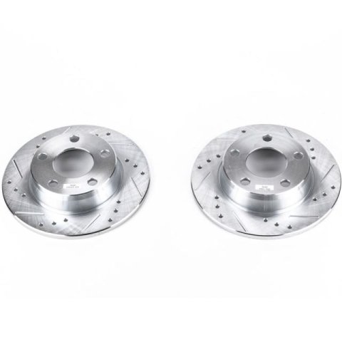Power Stop 98-04 Audi A6 Quattro Rear Evolution Drilled & Slotted Rotors - Pair thumbnail 2