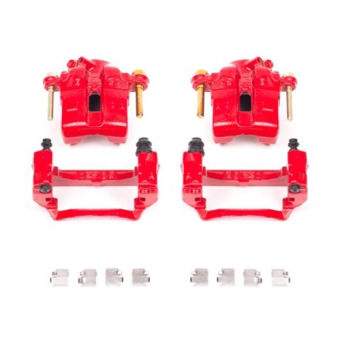 Power Stop 94-97 Mazda Miata Front Red Calipers w/Brackets - Pair thumbnail 2